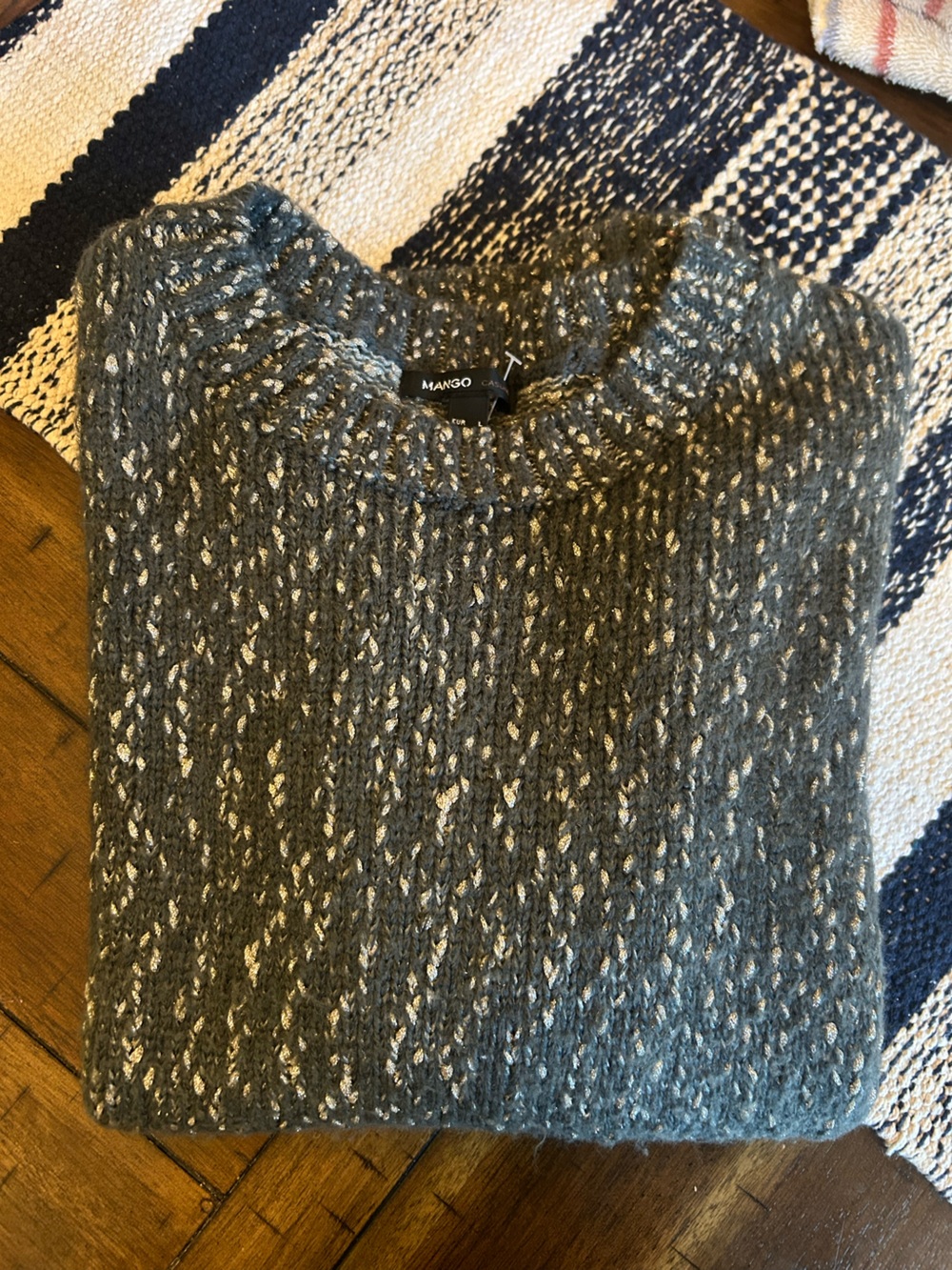 Mango Casual Speckled Knit Sweater | Size Large - Picture 6 of 8